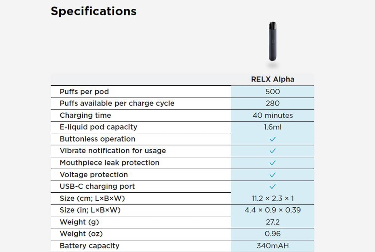 Relx Alpha Pod Kit 6
