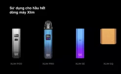 Đầu Pod mới của Xlim pro vẫn sử dụng chung với đa số thiết bị Xlim